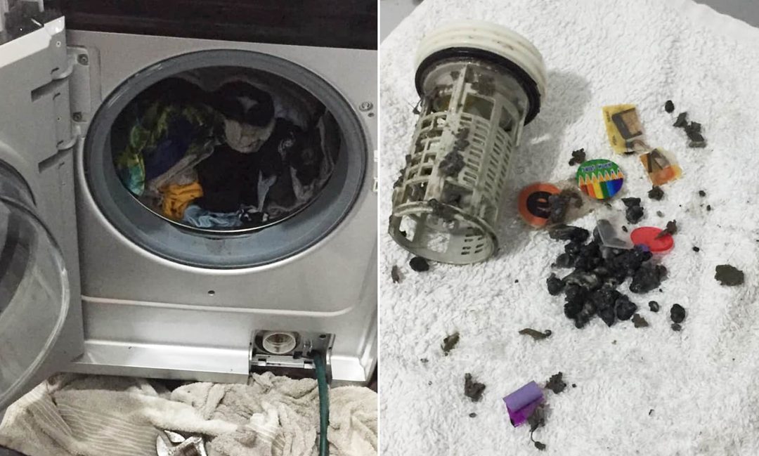 cleaning washing machine filter