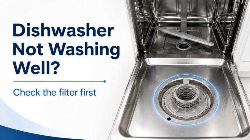 Dishwasher Not Washing Well? Check the Filter First