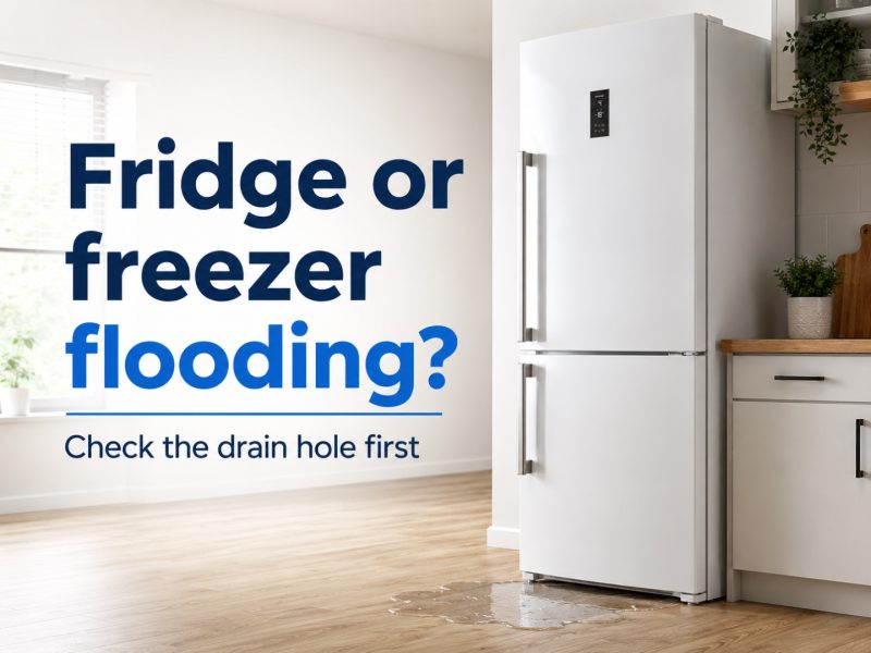Fridge or Freezer Flooding? Check the Drain Hole First