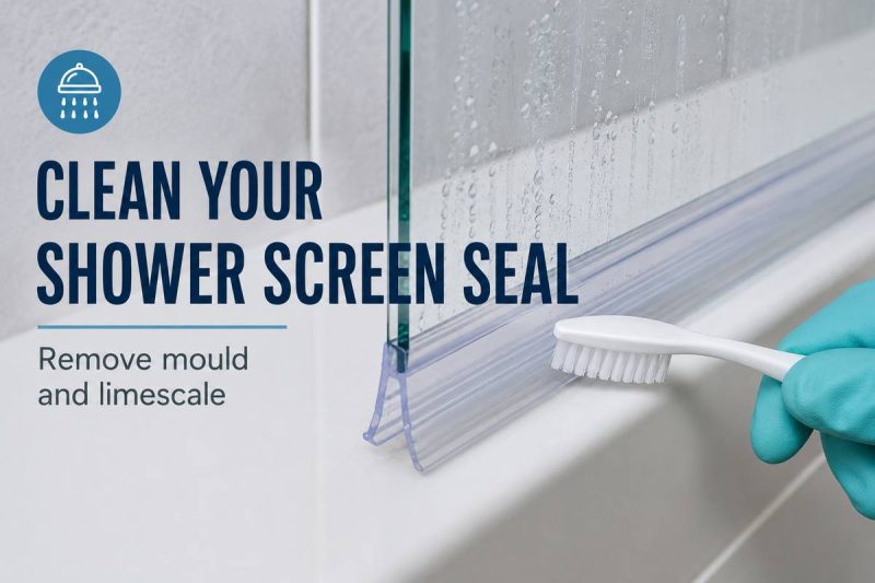How to Clean a Shower or Bath Screen Seal