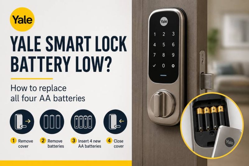Yale Smart Keyless Connected YD-01 Battery Replacement Guide